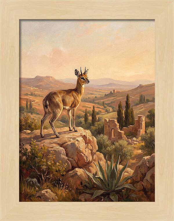 Klipspringer In The Mediterranean Landscape