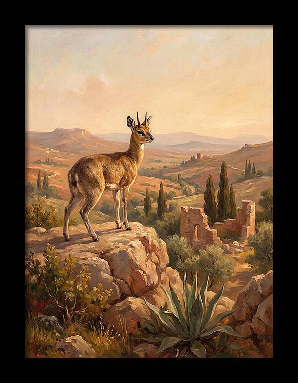 Klipspringer In The Mediterranean Landscape