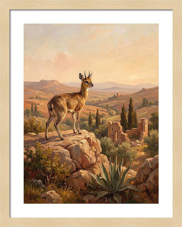 Klipspringer In The Mediterranean Landscape