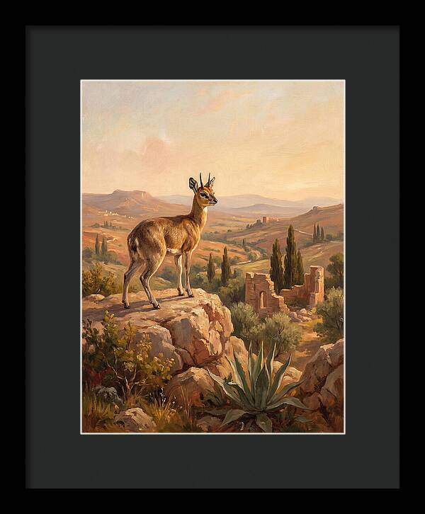 Klipspringer In The Mediterranean Landscape