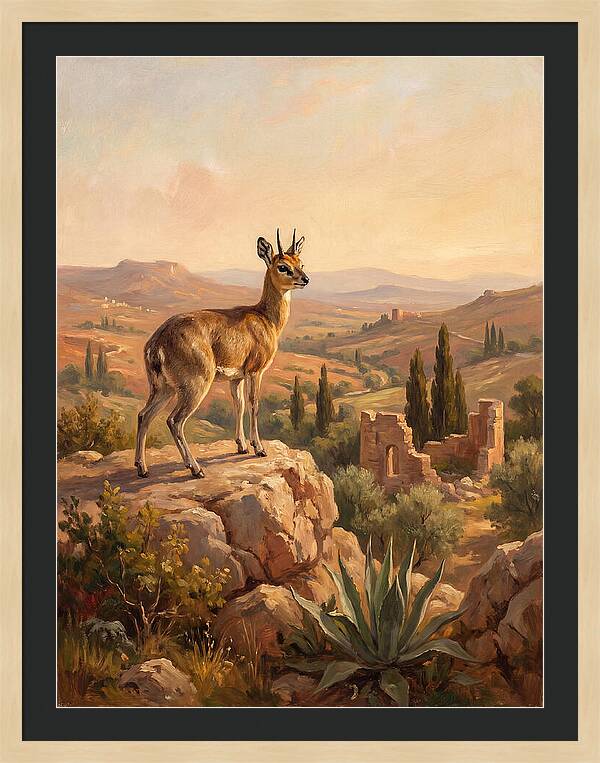 Klipspringer In The Mediterranean Landscape
