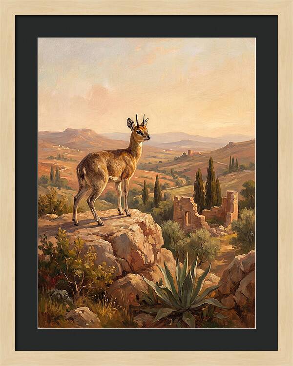 Klipspringer In The Mediterranean Landscape