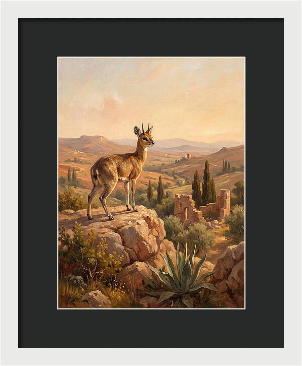 Klipspringer In The Mediterranean Landscape