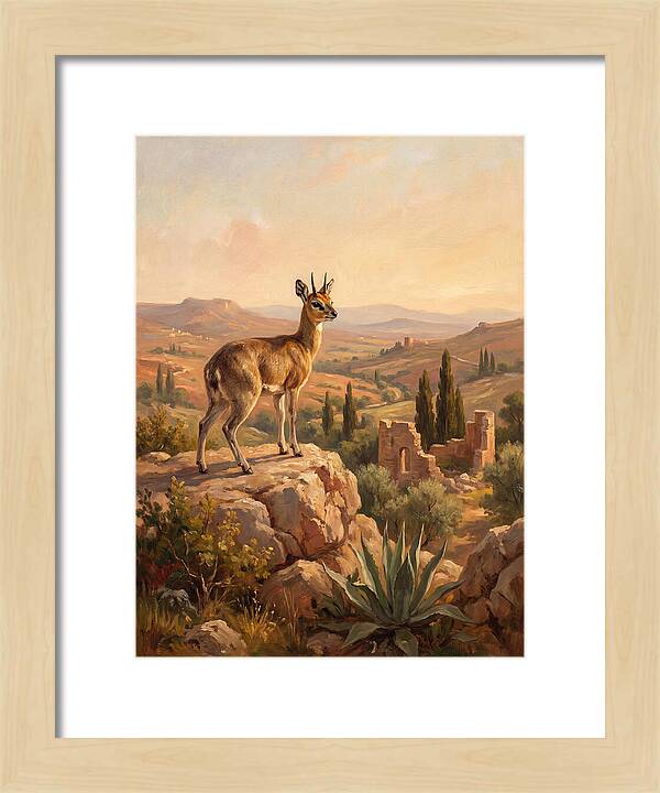 Klipspringer In The Mediterranean Landscape