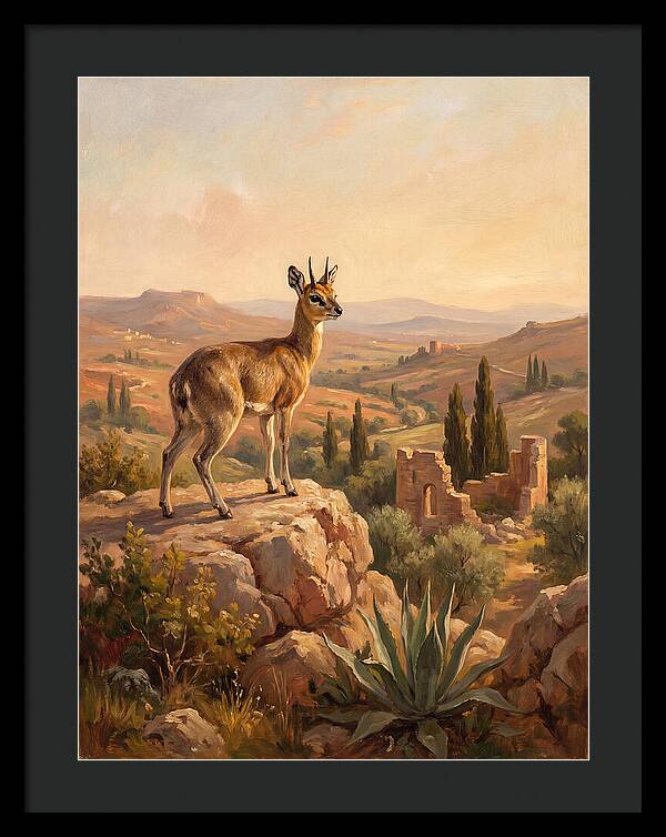 Klipspringer In The Mediterranean Landscape