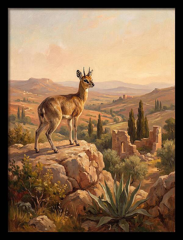 Klipspringer In The Mediterranean Landscape