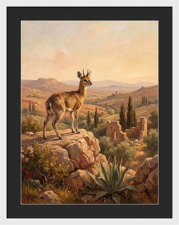Klipspringer In The Mediterranean Landscape