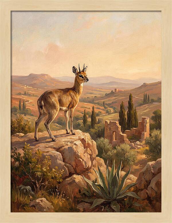 Klipspringer In The Mediterranean Landscape
