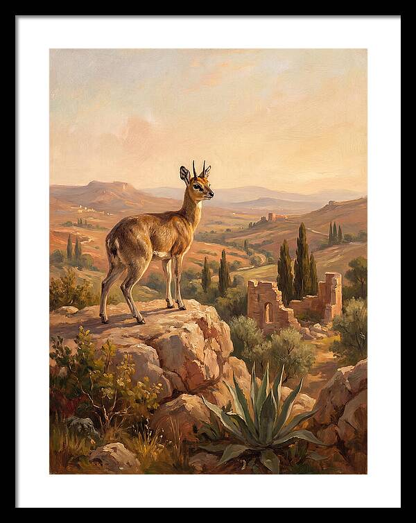 Klipspringer In The Mediterranean Landscape