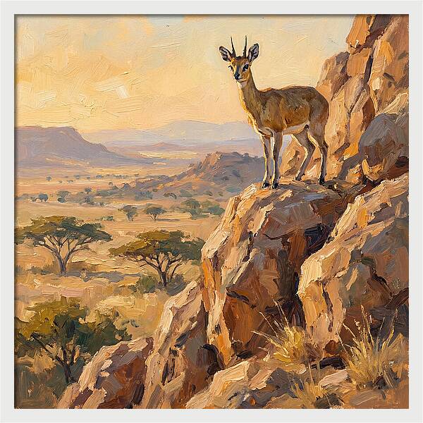 Klipspringer On Rocky Outcrop