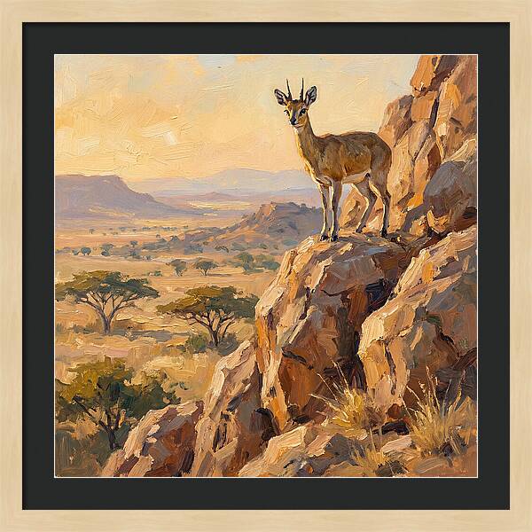 Klipspringer On Rocky Outcrop