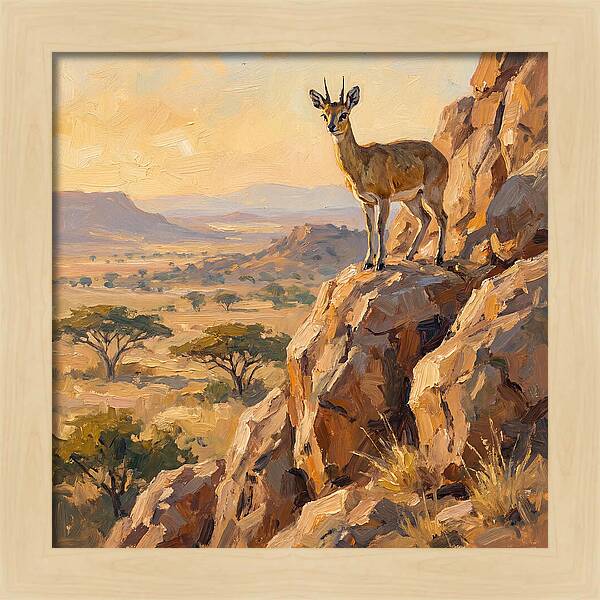 Klipspringer On Rocky Outcrop