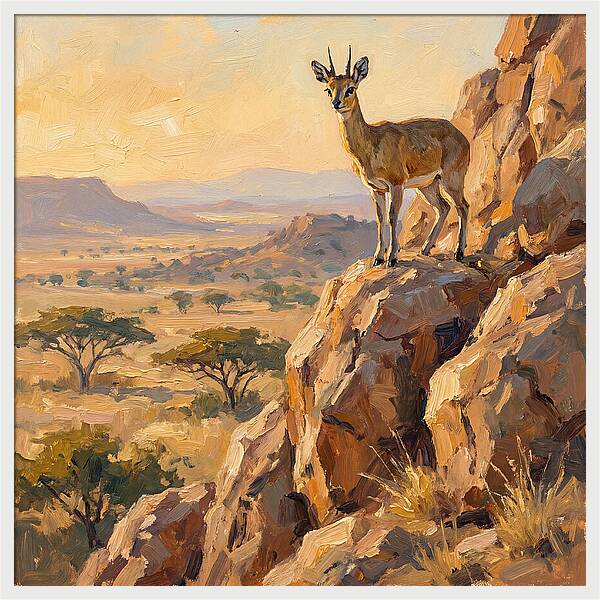 Klipspringer On Rocky Outcrop