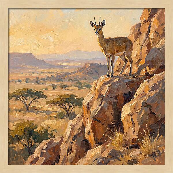 Klipspringer On Rocky Outcrop