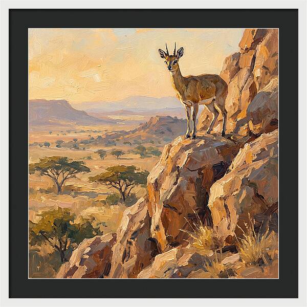 Klipspringer On Rocky Outcrop