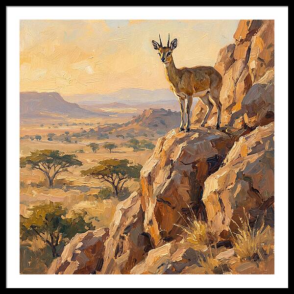 Klipspringer On Rocky Outcrop