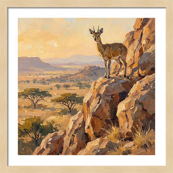 Klipspringer On Rocky Outcrop