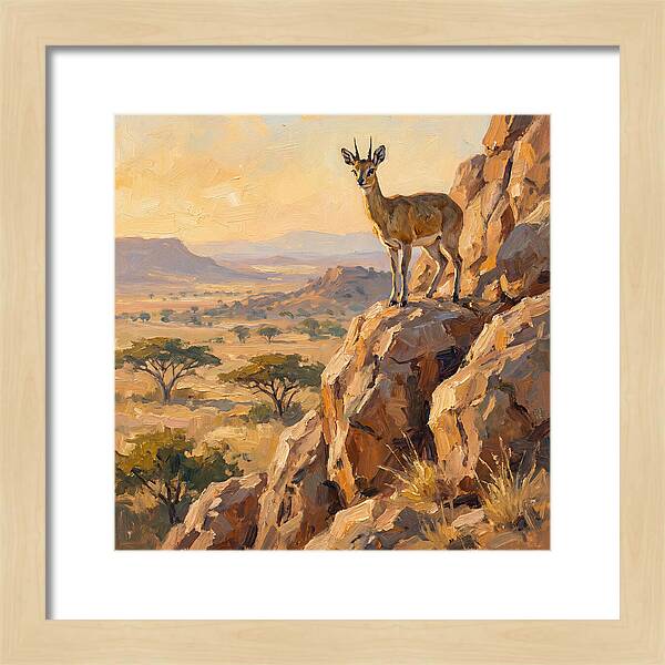 Klipspringer On Rocky Outcrop