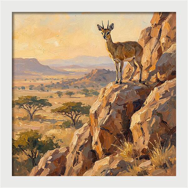 Klipspringer On Rocky Outcrop