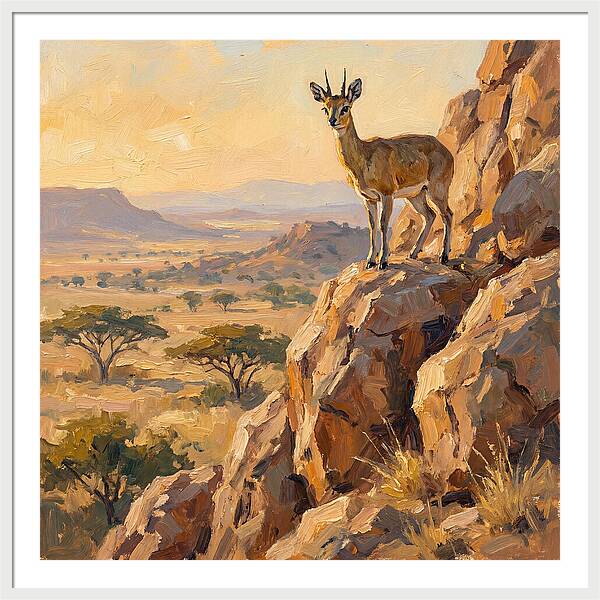 Klipspringer On Rocky Outcrop