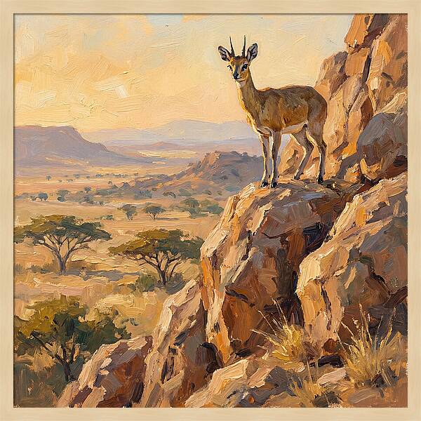 Klipspringer On Rocky Outcrop
