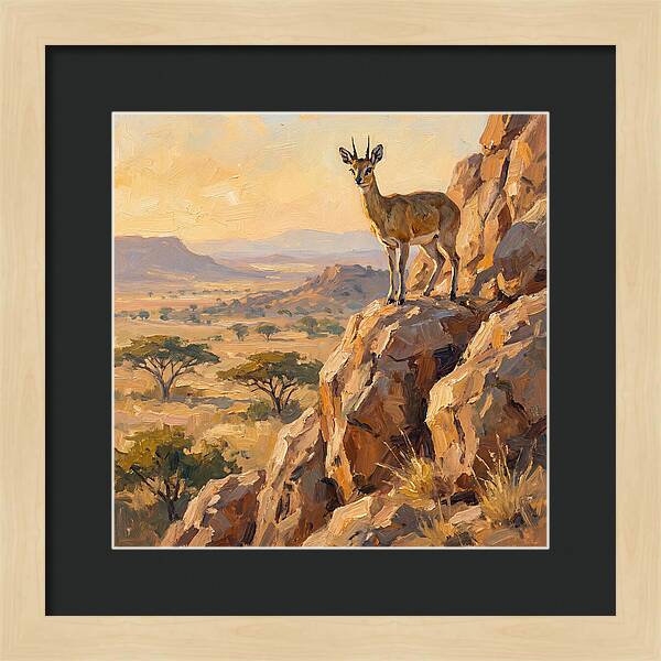 Klipspringer On Rocky Outcrop