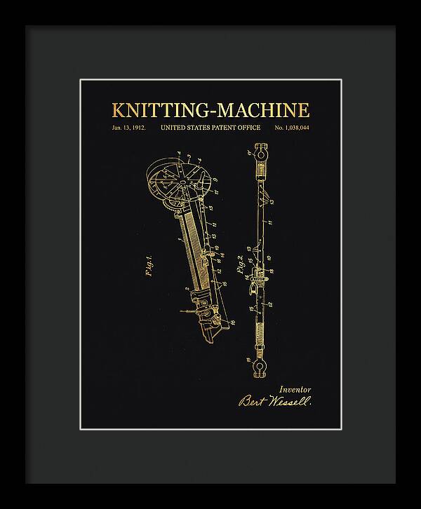 Knitting Machine Gold Patent Us1038044