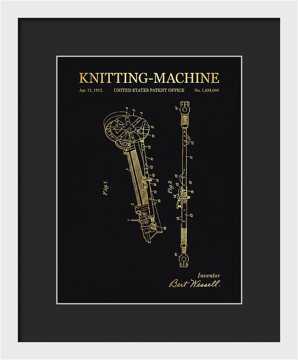 Knitting Machine Gold Patent Us1038044