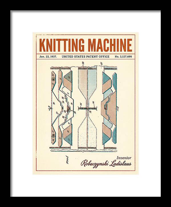 Knitting Machine Retro Patent Us2127699