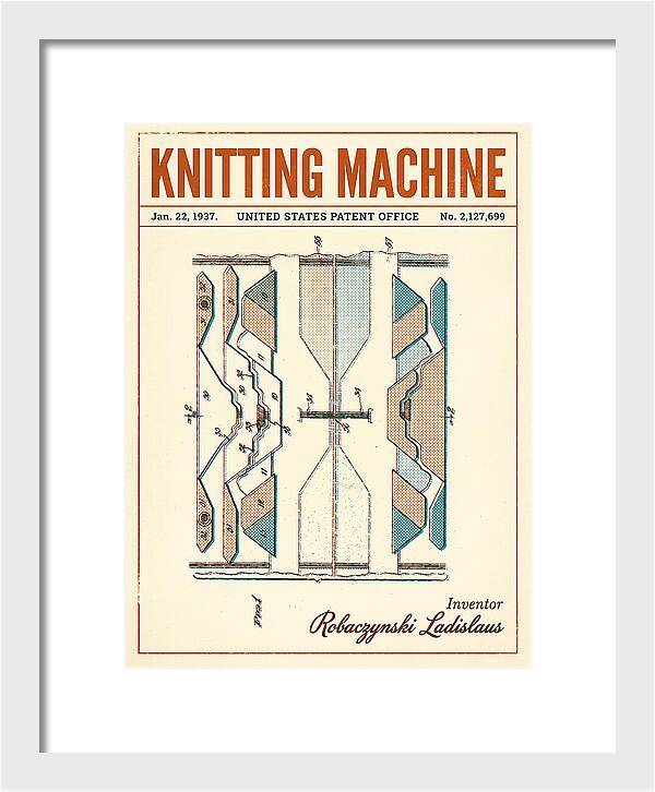 Knitting Machine Retro Patent Us2127699