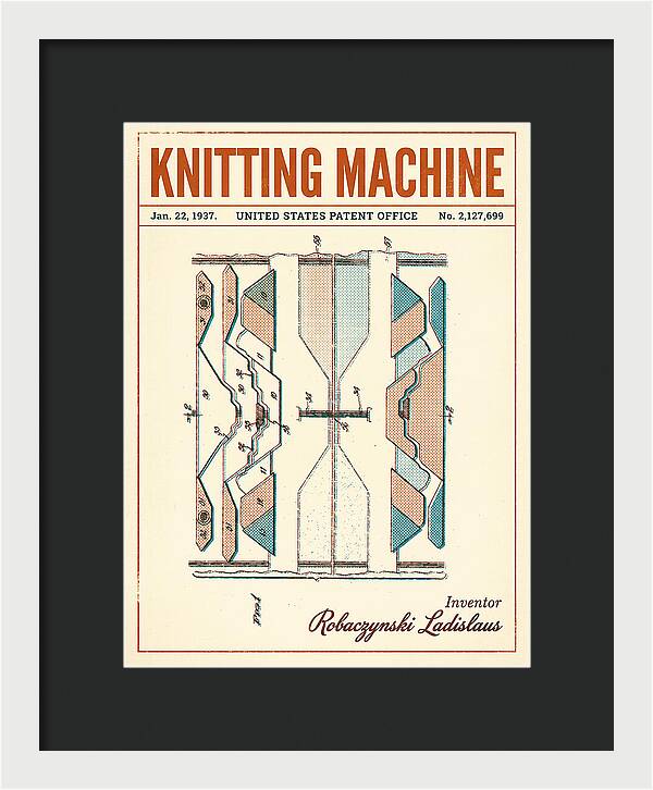 Knitting Machine Retro Patent Us2127699