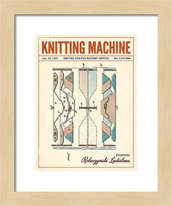 Knitting Machine Retro Patent Us2127699