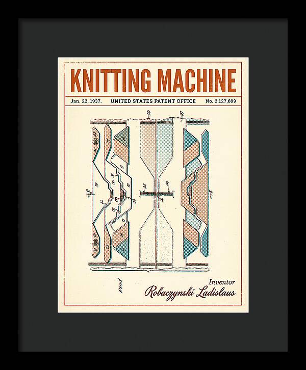 Knitting Machine Retro Patent Us2127699