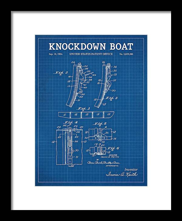 Knockdown Boat Blueprint Patent Us2829385a