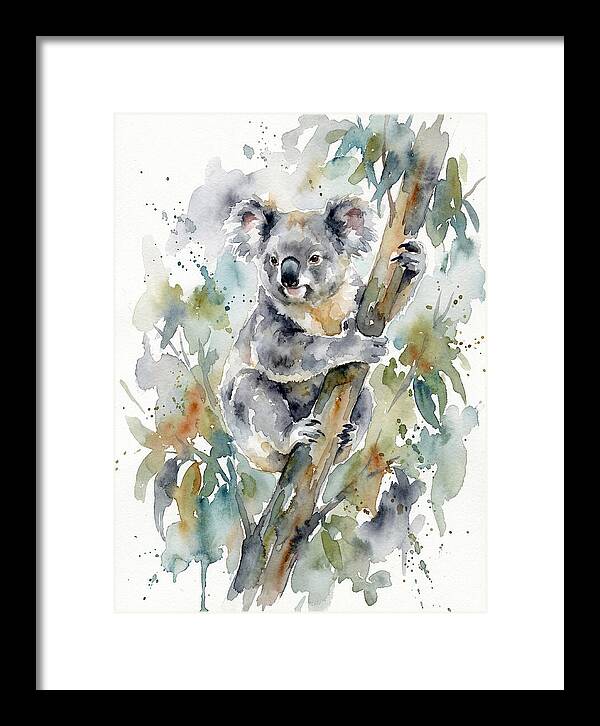Koala Among Eucalyptus Leaves