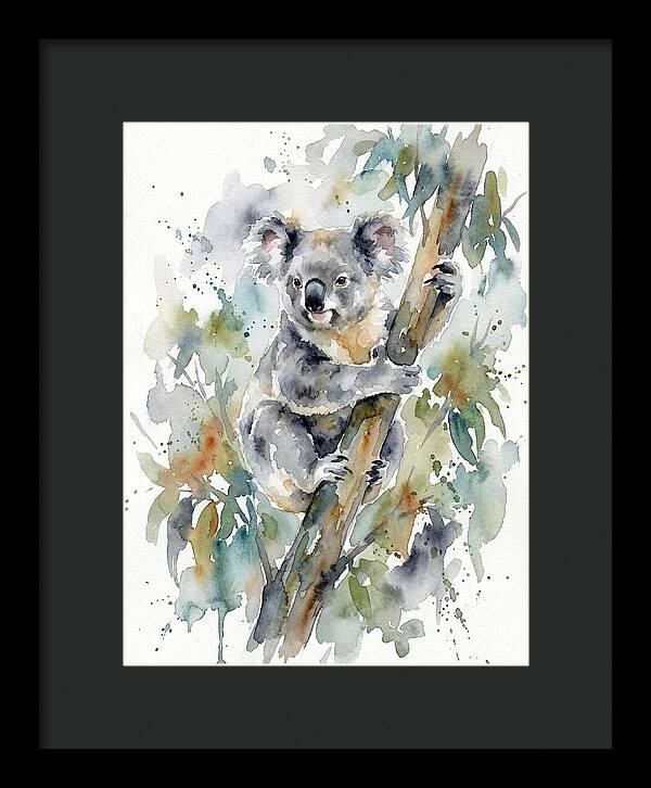 Koala Among Eucalyptus Leaves