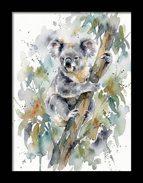 Koala Among Eucalyptus Leaves