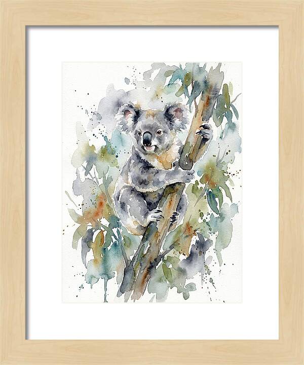 Koala Among Eucalyptus Leaves