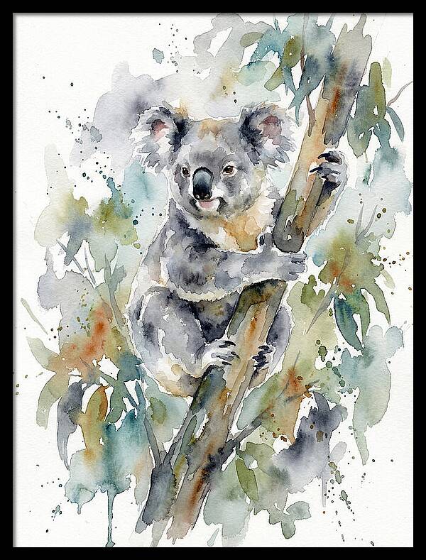 Koala Among Eucalyptus Leaves