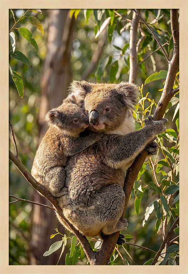 Koala Family In Harmony