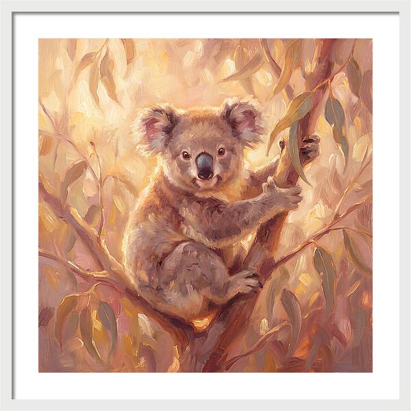 Koala In Eucalyptus