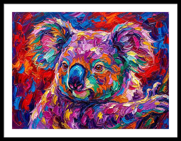 Koala In Vibrant Colors