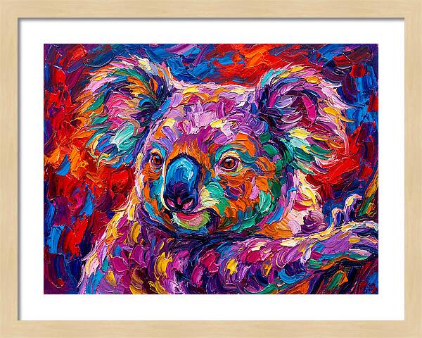 Koala In Vibrant Colors