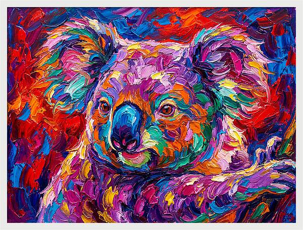 Koala In Vibrant Colors
