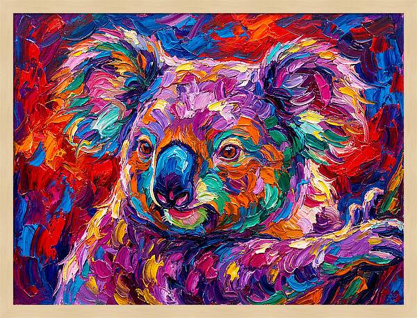 Koala In Vibrant Colors
