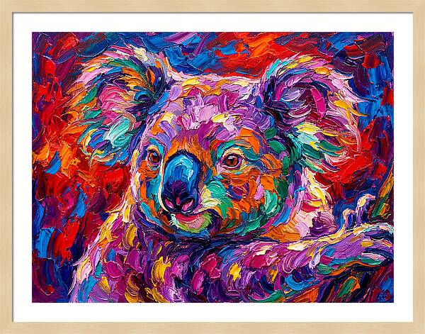 Koala In Vibrant Colors