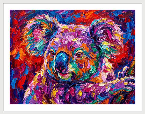 Koala In Vibrant Colors