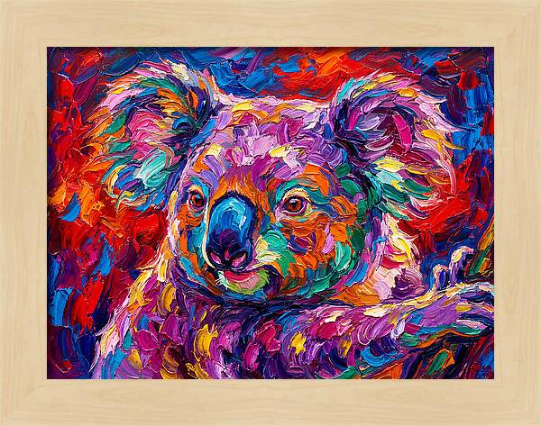 Koala In Vibrant Colors