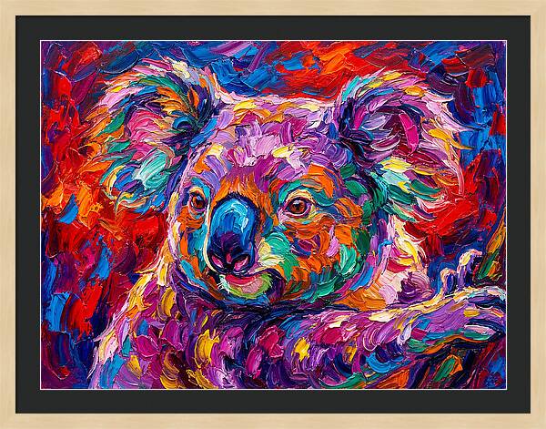 Koala In Vibrant Colors