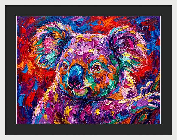 Koala In Vibrant Colors